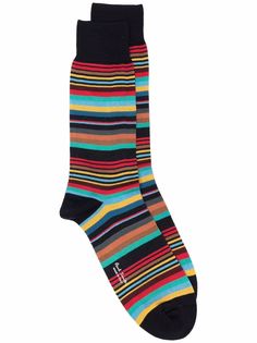 PAUL SMITH striped knit socks