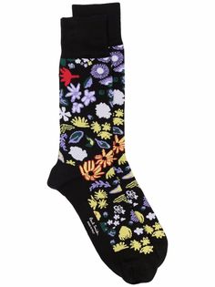 PAUL SMITH floral embroidered socks