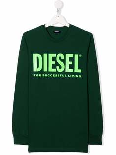 Diesel Kids TEEN logo print T-shirt
