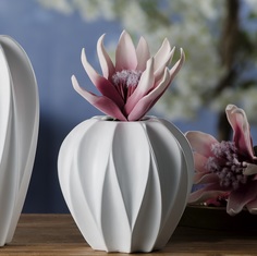 Ваза Ad trend ceramic д15.5см 39.5см белая
