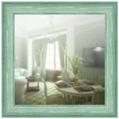 Зеркало в широкой раме 40 x 40 см, модель P045073 Аурита