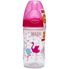 Бутылочка для кормления, 150 мл.,средний поток, от 0 мес, розовый NUK