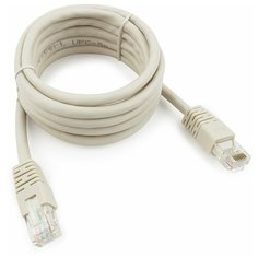 Патч-корд UTP Cablexpert PP6U-2M кат.6, 2м, литой, многожильный (серый)
