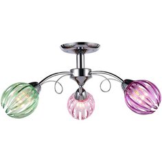 1286/3C Люстра потолочная NICKY 1286/3C E14*3*40W хром/мультиколор J Light