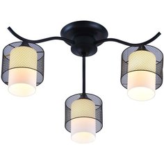 2346/3C Люстра потолочная FAGO 2346/3C E27*3*60W черный/белый J Light