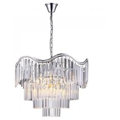 Подвесная люстра Natali Kovaltseva ANGEL 81429/8C CHROME 40W Хром