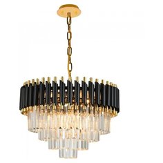 Подвесная люстра Natali Kovaltseva DARIAN 76017/10C GOLD BLACK 40W Чёрный