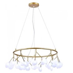 Подвесная люстра Natali Kovaltseva GRACE 75125/8С GOLD SATIN 8*20W G4 золото