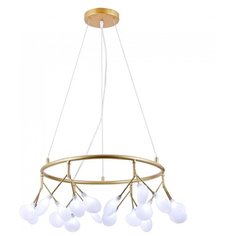 Подвесная люстра Natali Kovaltseva GRACE 75125/6С GOLD SATIN 6*20W G4 золото