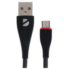 Кабель Deppa Ceramic, micro USB - USB, 2 А, 1м, чёрный 5618721