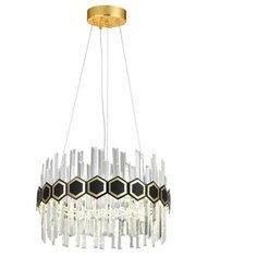 Подвесная светодиодная люстра Natali Kovaltseva INNOVATION STYLE 83015 63W Золото 3000K