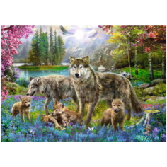 Пазлы, Семья волков 1000 деталей Trefl