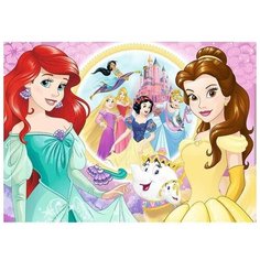 Пазлы 100 деталей. Воспоминания о Белле и Ариэль, 100 Glitter Trefl