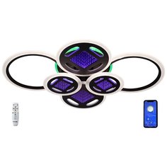 Люстра потолочная светодиодная SL517/6 3D Black Studio Led