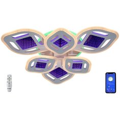 Люстра потолочная светодиодная SL527/3+3 3D White Studio Led