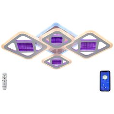 Люстра потолочная светодиодная SL526/2+2 3D White Studio Led