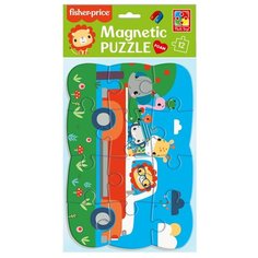 Пазлы на магните Fisher-Price "Веселая поездка" 12 элементов Vladi Toys