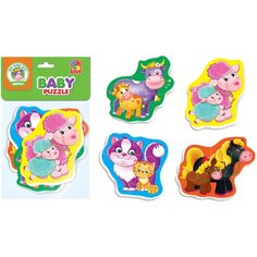 Мягкие пазлы Baby Puzzle "Мама и малыш" 4 картинки, 12 эл. Vladi Toys