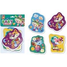 Мягкие пазлы Baby Puzzle "Чудо ферма" 4 картинки, 13 эл. Vladi Toys