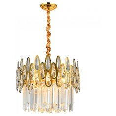 Подвесная люстра Natali Kovaltseva NAVIS 76019/5C GOLD 40W Золото