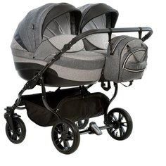 Коляска для двойни Indigo INDIGO DUO (07), черный