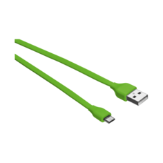 Кабель 20138 Trust MICRO-USB 1м плоский лаймовый