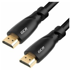Кабель HDMI 0.5м для Apple TV SmartTV Xiaomi TV Box ПК PlayStation Xbox PS3 PS4 Pro проектор компьютер Ultra HD 4K 3D Ethernet GCR GOLD черный