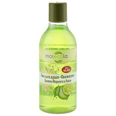 MOLECOLA "NEW Гель для душа "Свежесть" цветы Моринги и Лайм, 400 мл