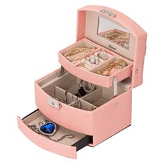 Шкатулка для украшений S-501D-7WP светло-розовый Ismat Decor