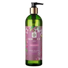 Floristica Asia Шампунь для всех типов волос питание и восстановление вишневый цвет, миндаль, 345 мл