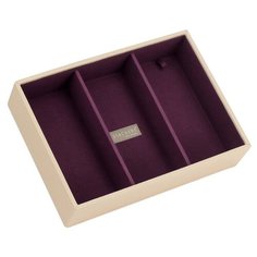 Шкатулка открытая для хранения аксессуаров размера "стандарт" с 3 отделениями кремового цвета, серия - Stackers LC Designs 70594