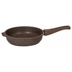 Сковорода Мечта Гранит brownл, литая, антипригарное покрытие, съемная ручка, 18 см