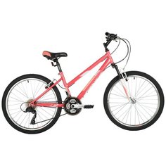Подростковый горный (MTB) велосипед Foxx Salsa 24 (2021) розовый 14" (требует финальной сборки)