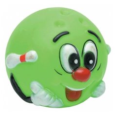 Beeztees Игрушка для собак "Мяч со смешной рожицей", винил, в ассорт. 8см
