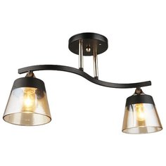 Люстра потолочная 2*60Вт E27 MD.3772-2-S BK+FGD Imex