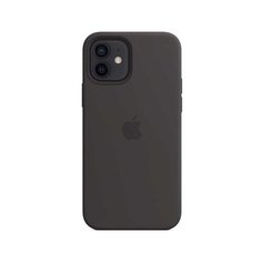 Панель силиконовая Apple Silicone Case with MagSafe для iPhone 12/12 Pro, Black