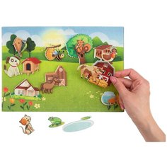 Обучающая игра из фетра на липучках "Кто где живет" Веселые липучки