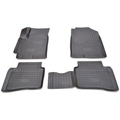 Комплект ковриков салона NorPlast NPA11-C31-380 для Hyundai Solaris 4 шт. черный