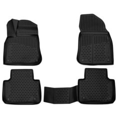 Комплект ковриков салона ELEMENT 3D5162210k для Volkswagen Touareg 4 шт. черный