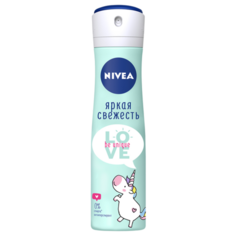 Nivea антиперспирант, спрей, Love Be Unique Яркая свежесть, 150 мл