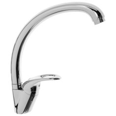 Смеситель Haiba HB15 HB4115 для кухни одноручковый с высоким поворотным изливом