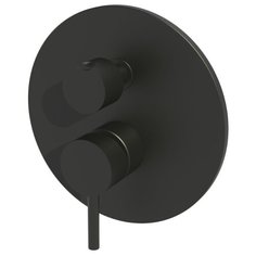 Смеситель Paffoni, серии LIGHT, встраиваемый для душа, черный матовый LIG018NO