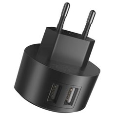 Сетевое зарядное устройство 2xUSB Hoco C67A - Черное