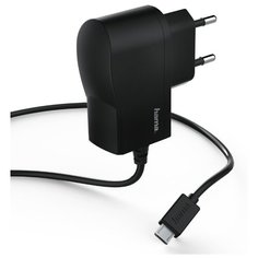 Сетевое зар./устр. Hama 1A кабель microUSB черный (00173670)