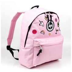 Женский текстильный рюкзак Hype ДТ 001 Розовый Единорог