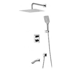 Смеситель для ванны и душа Lemark Yeti LM7842C термостатический встраиваемый