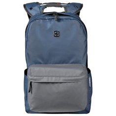 Рюкзак Wenger 14, с водоотталкивающим покрытием, синий/серый, 28x22x41 см, 18 л, шт 605035
