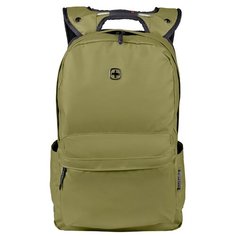 Рюкзак Wenger 14, с водоотталкивающим покрытием, оливковый, 28x22x41 см, 18 л, шт 605034