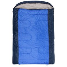 Спальный мешок Jungle Camp Verona Double, двухместный, две молнии, цвет: синий