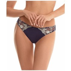Laete Трусы стринги с кружевом, размер L(48), темно-синий